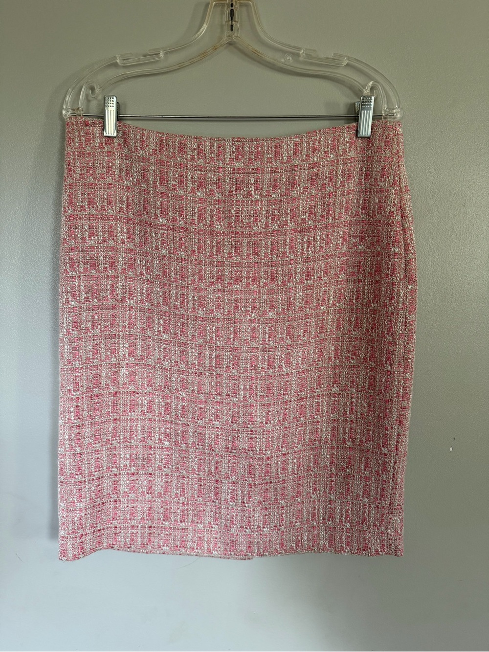 Talbots Pink Tweed Pencil Skirt